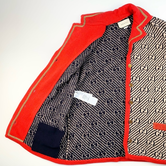 GUCCI *Like New* Wool Logo Jacket - Picture 9 of 14